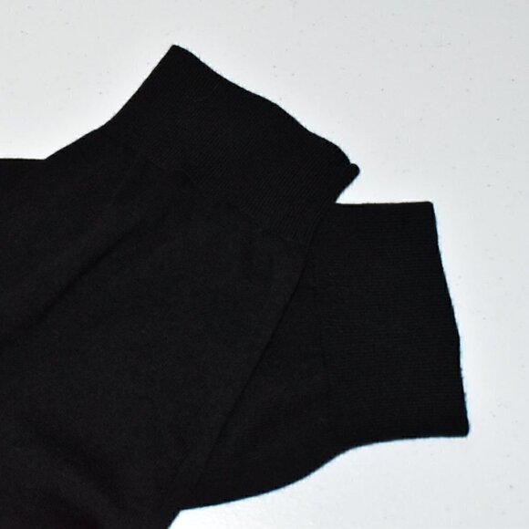 Saks Fifth Avenue Australian Extra Fine Wool Long Sleeve  Black Sweater Size L - Picture 9 of 13